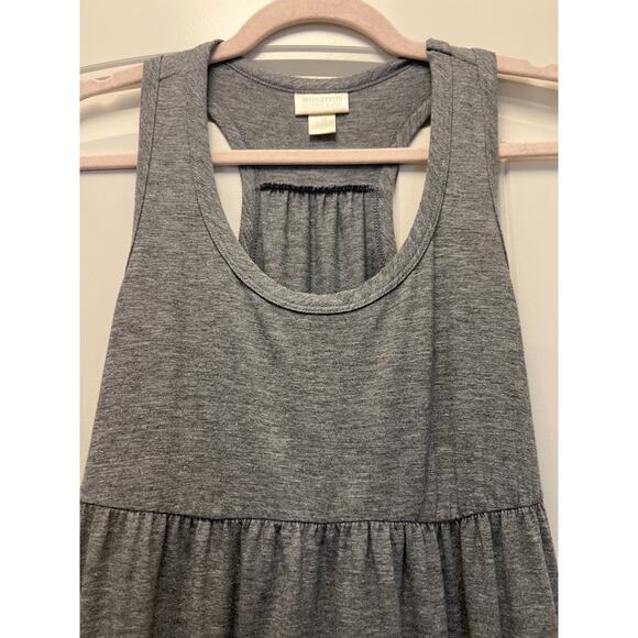 Mossimo Supply Co Women’s Scoop Neck Ruffle Hem Sleeveless Maxi Dress Sz M Gray‎ - Picture 2 of 6